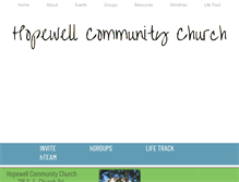 Tablet Screenshot of hopewellcc.com